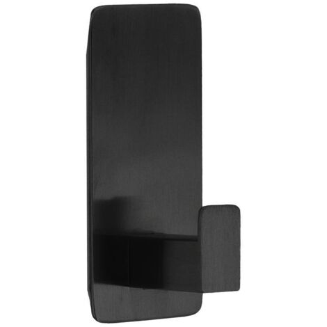 Wandhaken edelstahl auf sticker - schwarz - Tendance
