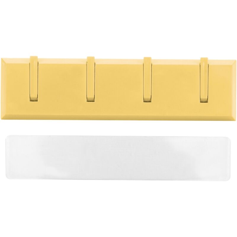 Image of Wandhaken für Tür und Badezimmer - Dekorativer Schlüssel- und Huthalter (Gelb)
