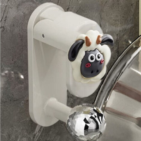 Wandhaken mit Nackenband, Handtuch-/Bademantelhalter, kein Bohren erforderlich für Waschbecken/Toilette, wasserdichte Hängevorrichtung, ABS/PEF