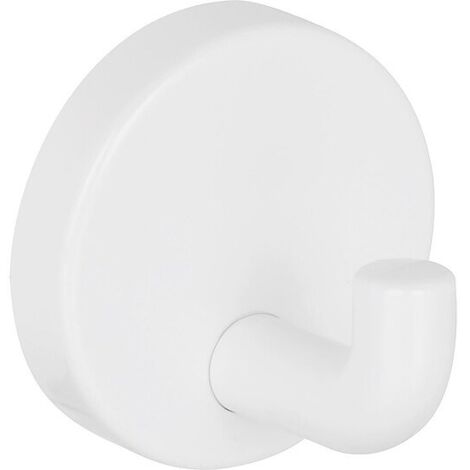 Wandhaken Normbau Ø 4 mm, weiß, aus Nylon, verdeckte Verschraubung, ohne Schrauben und Dübel - 0305000019