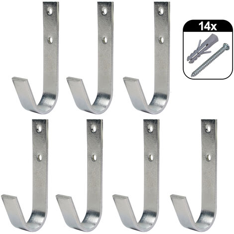 Wandhaken-Set 7-teilig gebogen