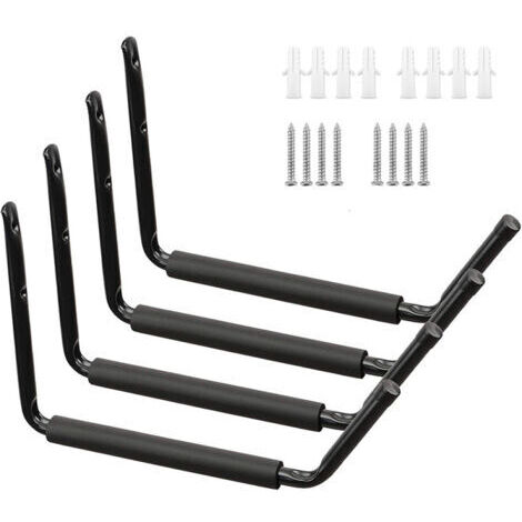 Wandhaken zur Aufbewahrung, geeignet für Garage und Garten. Die verbreiterten und verstärkten Arme eignen sich perfekt zum Aufhängen von Kajaks, Leitern, Fahrrädern, Kanus und Klappstühlen. Maximale T
