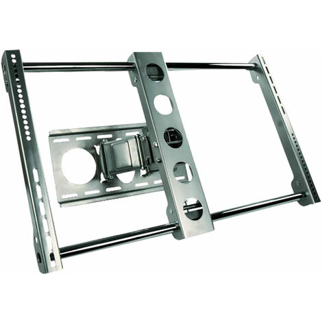 Wandhalter Fernseher Fernsehgerät TV Gerät Flachbild Fernseher Halterung 30-63 Zoll VESA Standard Halter schwenkbar neigbar Metall silber
