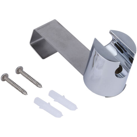 Wandhalterung aus ABS-Edelstahl für WC-Handbrause, Oberfläche aus gebürstetem Nickel, Befestigung in einer Position.