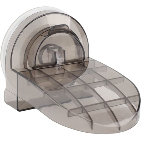 Wandhalterung aus ABS für sicheres Beine rasieren unter der Dusche – Rutschfeste Fußstütze für optimalen Komfort – Transparentes Schwarz