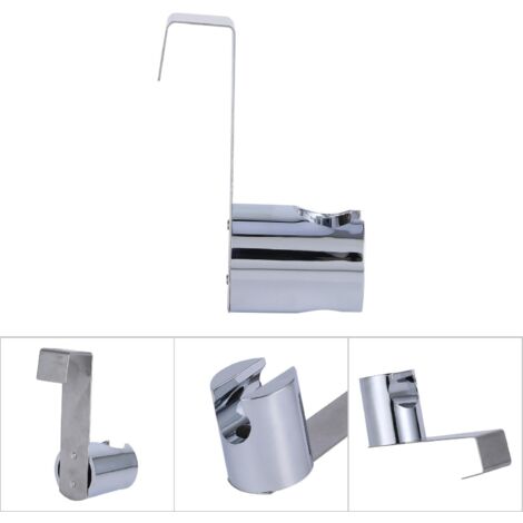 Wandhalterung aus ABS und Edelstahl für Bidet-Sprühkopf – Oberfläche: Gebürstetes Nickel – Einpunktmontage
