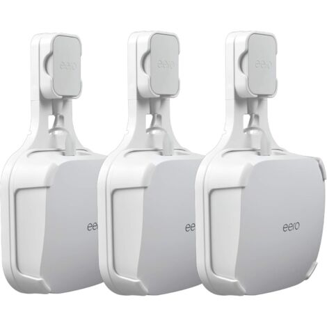 Wandhalterung für das Eero Pro 6 Heim-WLAN-System, einfacher und robuster Wandhalterungsständer für das Eero Pro 6 Tri-Band Mesh Wi-Fi 6-System, ohne Kabelsalat (Weiß, 3 Stück)