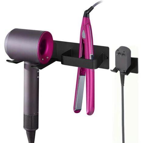 Wandhalterung für Haartrockner, Haartrocknerzubehör, Halterung für Haarglätter, Organizer für Haarstyling-Geräte
