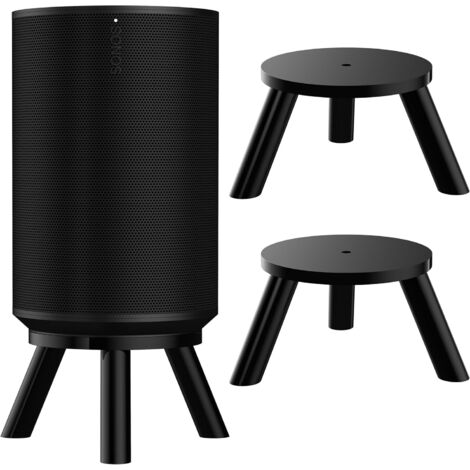 Wandhalterung für Sonos Era 100 mit integriertem Kabelmanagement, Zubehör für Smart-Home-Lautsprecher (Schwarz, S02), 2 Stück