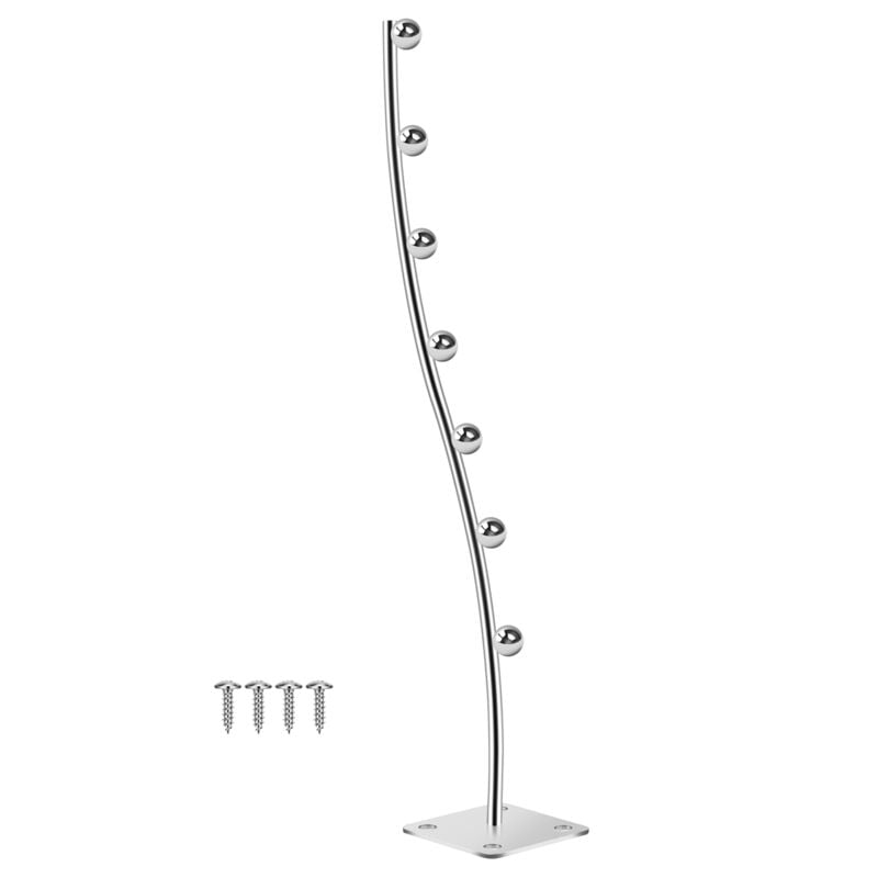 Image of Tlily - Wandhalterung gewellt Wasserfall Kleiderbügel Rack 7 Perlen 'Kleiderständer Display Haken