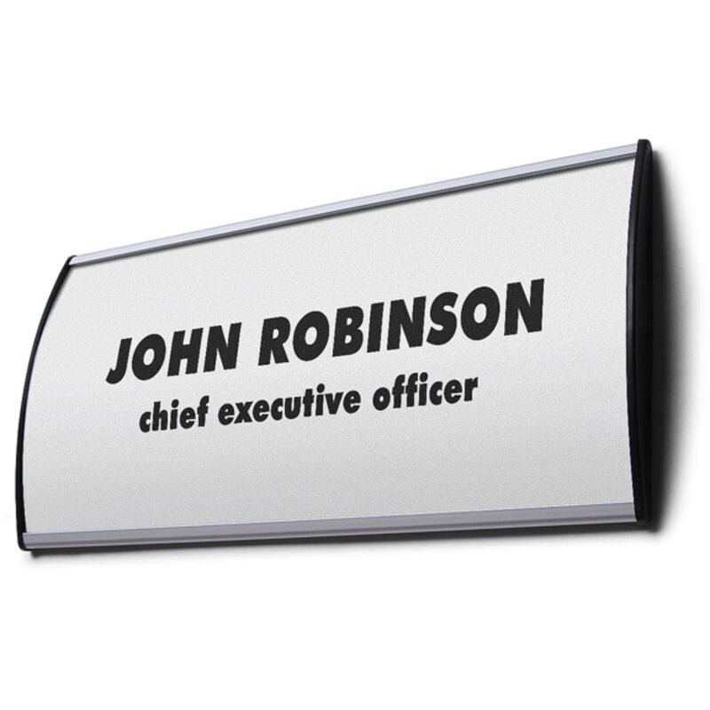 Showdown Türschild IS - DIN A5 - Aluminium - Silber