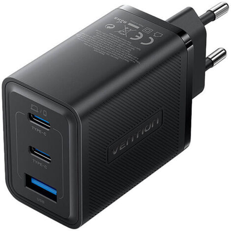 Wandladegerät 2xUSB-C, USB-A, 65W/65W/30W, GaN