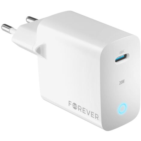 Wandladegerät mit USB-C Anschluss Schnellladegerät in Weiß 30W PD, QC