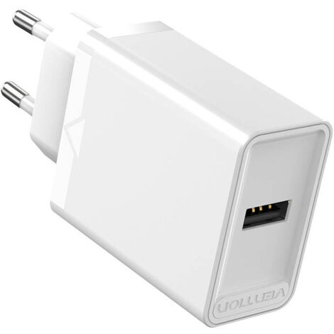 Wandladegerät USB-A 12W 2,4A (weiß)