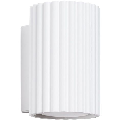 Wandlampe Aluminium GU10 10 cm hoch Weiß Modern Wandleuchte