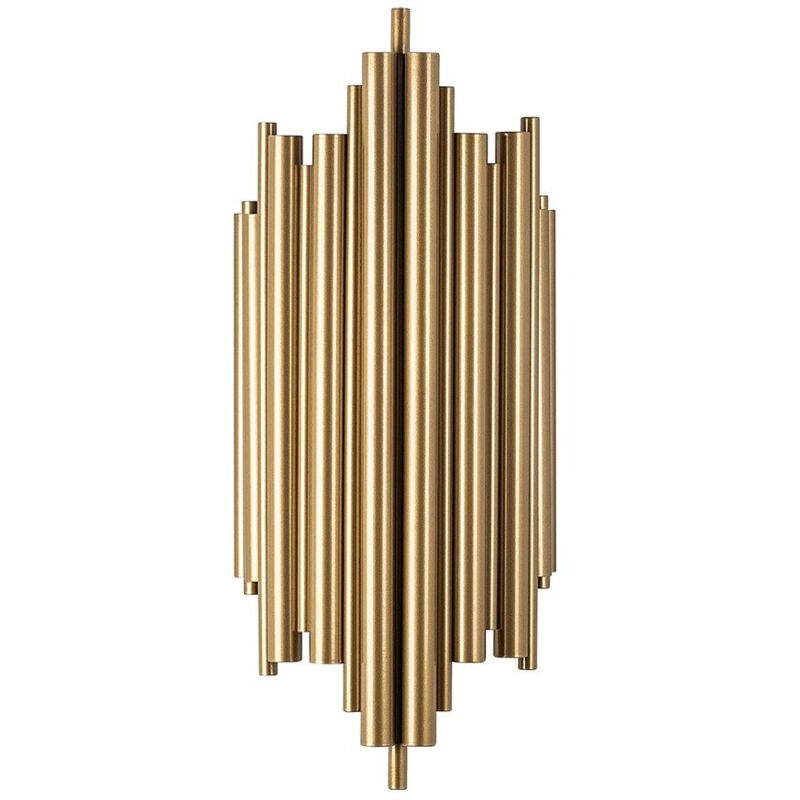 Cotecosy Wandlampe Aus Goldenem Metall H50 Cm - Reis