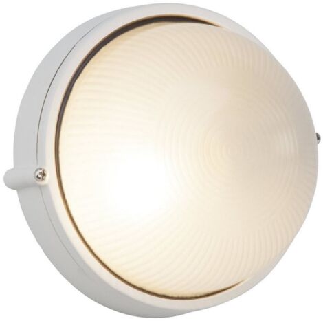 Wandlampe außen - BRILLIANT - SILVESTER - Glas und Metall - Weiß - E27 - 1 x 60 W IP44