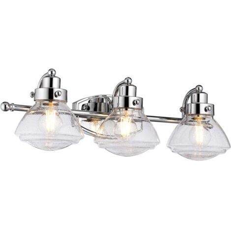 Wandlampe Badezimmerleuchte Wandleuchte Spiegellampe IP44 Chrom 3-Flammig