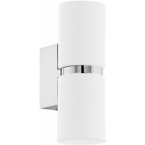 Wandlampe GU10 Weiß Chrom Metall Modern Wandleuchte Up Down