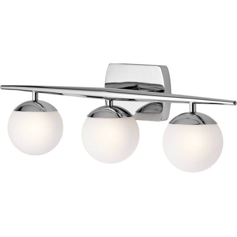 Wandlampe Leuchte Badezimmerlampe LED Glaskugel Flurleuchte 3 flammig L 62 cm