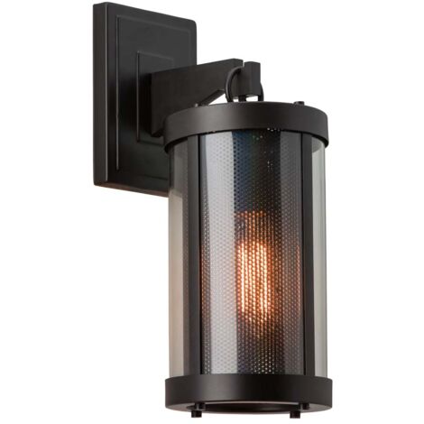 Wandlampe Leuchte Stahl Bronze H 40 cm Flurleuchte 1 Flammig Wohnzimmerlampe