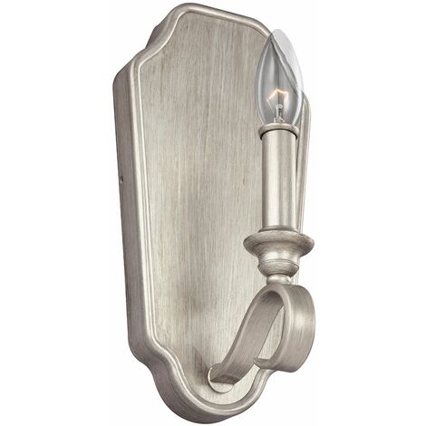 Wandlampe Rustikal E14 Metall innen Wandleuchte - Silber antik