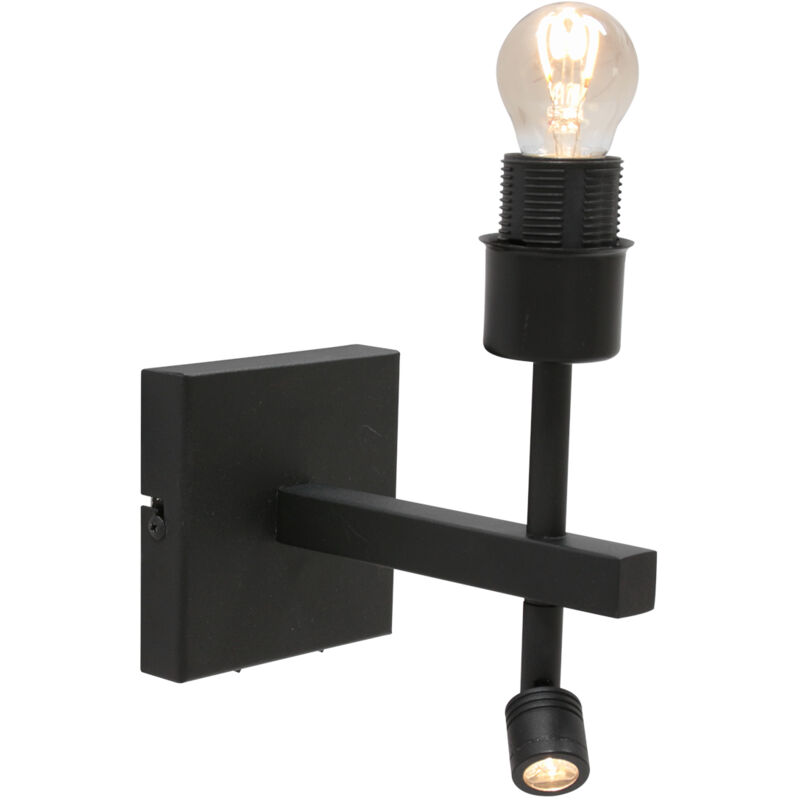 Wandleuchte - Stang - Schwarz - Metall - Einzelne - Steinhauer
