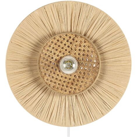 Wandlampe YAAPI Papier Naturfarben