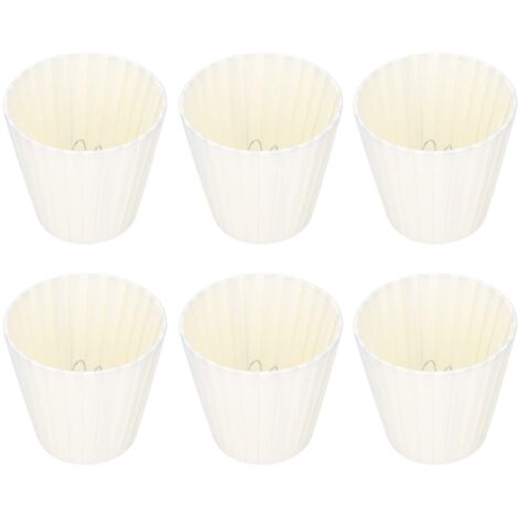 Wandlampenschirm, leichter Lampenschirm aus seidigem Stoff, beige, 6-teilig für Schlafzimmer/Flur