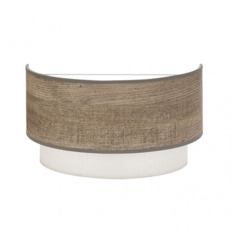 Wandleuchte 1L x E27 Modell Myriam Farbe Wood Grey FABRILAMP