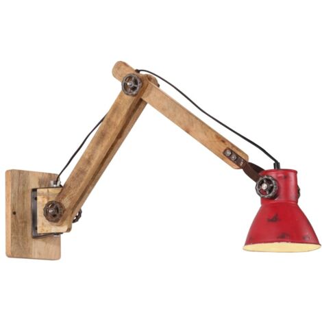 Wandleuchte 25 W rot gewaschen 96x15x20 cm E27