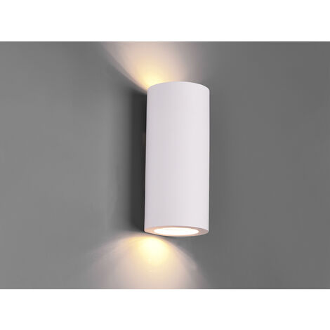 Wandleuchte 2xGU10 Gipszylinder Biemission Zazou White Trio Lighting