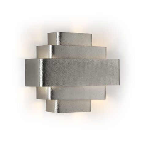 Wandleuchte 38X16X29 Silber Metall