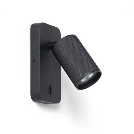 Wandleuchte Aluminium Breixo Schwarz