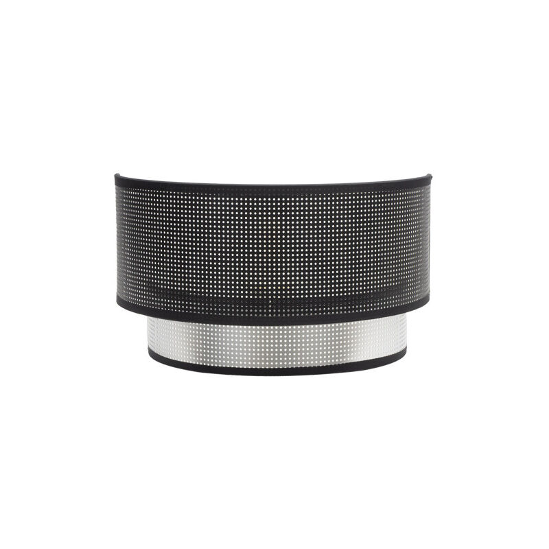 Wandleuchte anastasia 1xe27 schwarz-silber 17x30x15 cm
