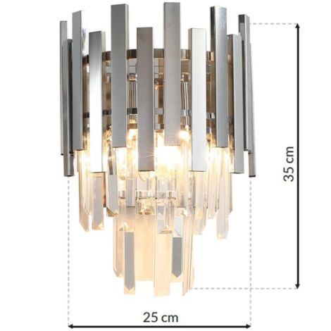 Wandleuchte Aspen 1 E14 Chrom Milagro ML5995