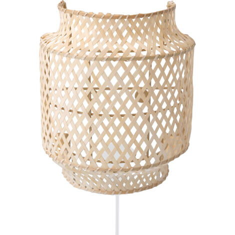 Wandleuchte - Boho Bali Bambus-Design - Hya Naturfarben