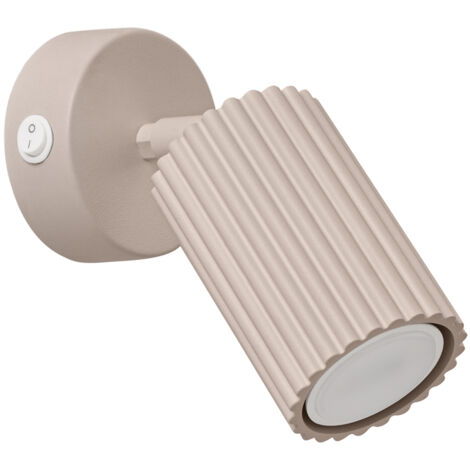 Wandleuchte Carbon 1 GU10 Taupe Aluminium Sollux SL.1762