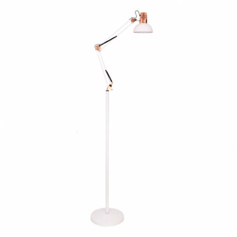 Wandleuchte de schwenkbare Lampe rutilo 1xe27 weiß/kupfer 180x28x28 cm