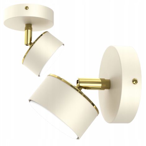 Wandleuchte Deckenleuchte Strahler ECRU BEIGE GX53 POLNISCHE LAMPE
