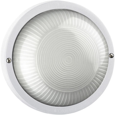 Wandleuchte Far Round Ip44 E27 12w Weiß