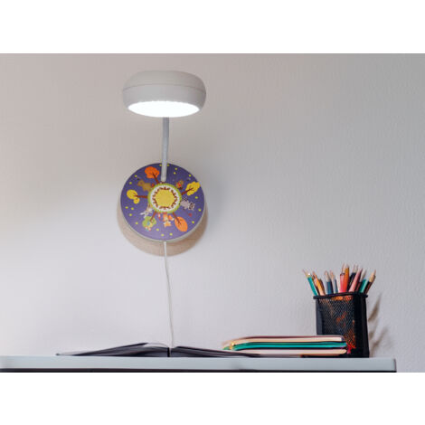 Wandleuchte für Kinderzimmer mit Wald-Motiv, Flexarm, Höhe 20cm