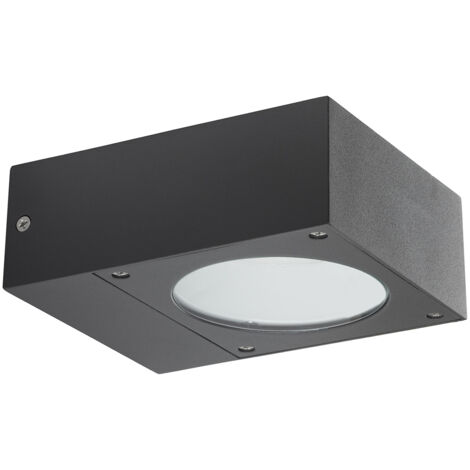 Wandleuchte Guiu Ip54 Led Smd 6w 642lm Cri80 3000k 24º Anthrazit