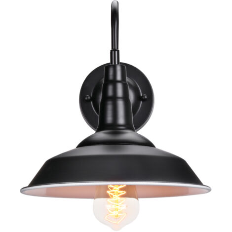 Wandleuchte Industrielle, Wandlampe Innen Metall E27 Retro für Wohnzimmer Schlafzimmer Flur - Ohne Leuchtmittel