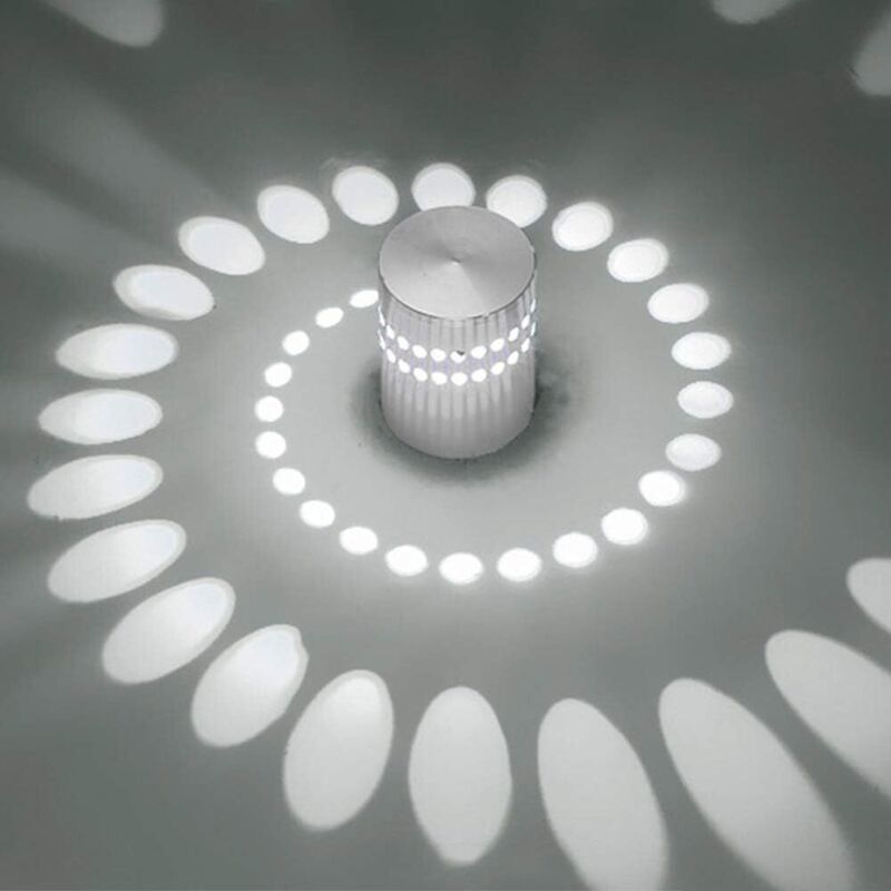 Wandleuchte Inne Modern Wandlampe LED Weiß Aluminium Scheinwerfer Wandleuchte - 3W Kaltweiss