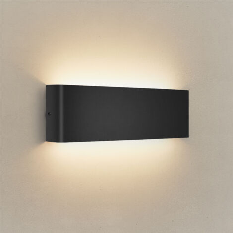 Wandleuchte Innen 30CM, 12W Wandlampe mit Up und Down Lichtquelle, 3000k Warmweiß Moderne LED Lampe, Wandlichter aus Aluminium-Druckguss