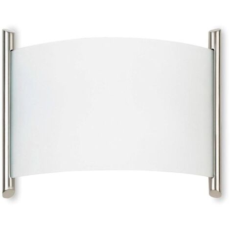 wandleuchte ip20 niza e27 60w nickel seidenmatt