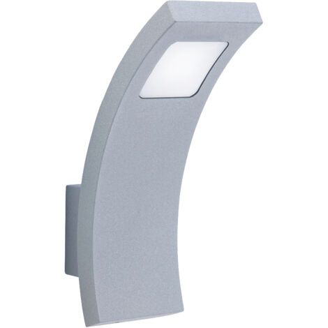 wandleuchte ip44 sharpe led 3w neutral weiß - 4000k grau 170lm