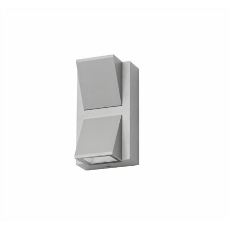 wandleuchte ip54 loyd double emission led 4.1w 3000k grau 155lm
