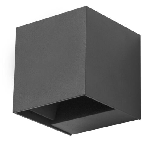 wandleuchte ip54 rex led 5.2w 4000k anthrazit 350lm